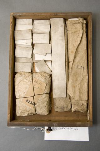 Packet containing five pieces of white Wedgwood ware