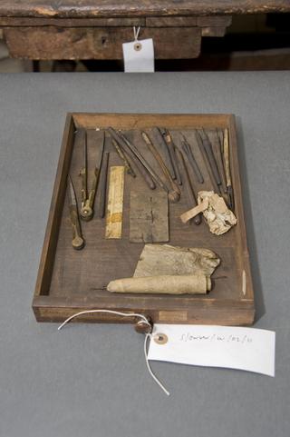 One brass wire in brass tube