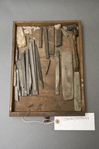 Two pieces of pumice stone