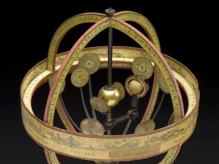 set of two armillary spheres and a celestial globe | Science Museum Group  Collection