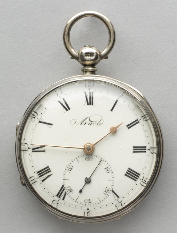Cylinder watch in silver case by Jno. R. Arnold, London, no