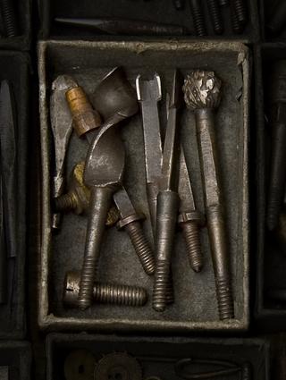 Piece of boxwood on a point