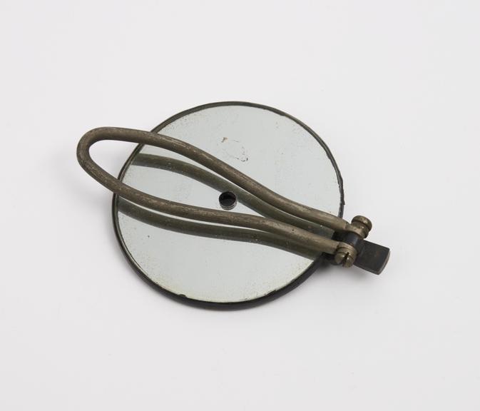 Retinoscope, circular mirror in brass mount with nickel plated