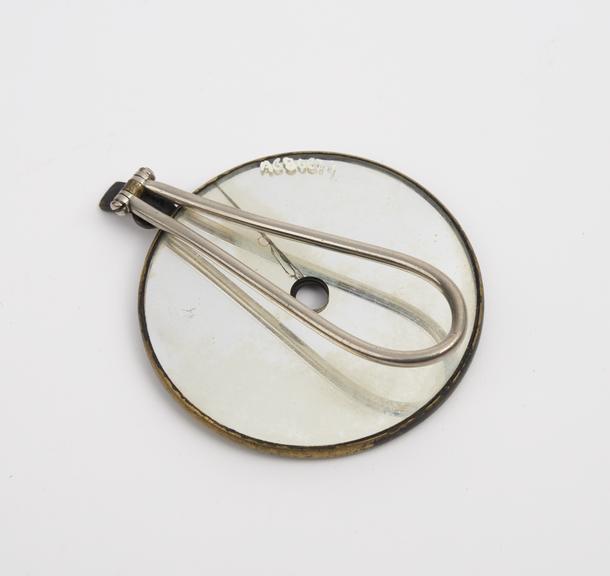 Retinoscope, circular, mirror in brass mount