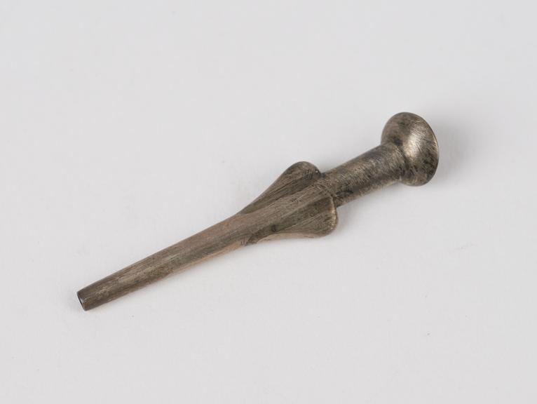 Nozzle for Anel's lachrymal syringe, silver, French, 1840-1880