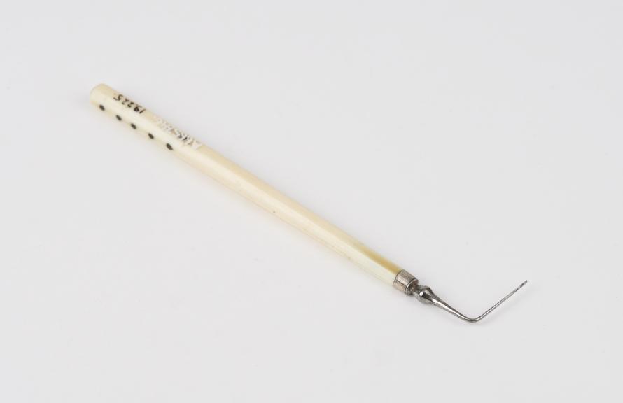 Unidentified instrument with ivory handle, possibly ophthalmic