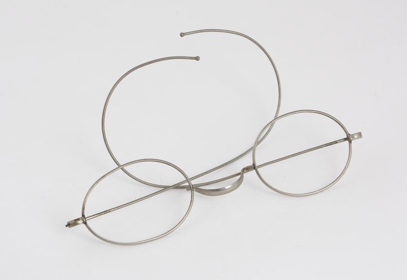 Coil spring spectacles, aluminium, The Aluminene, European