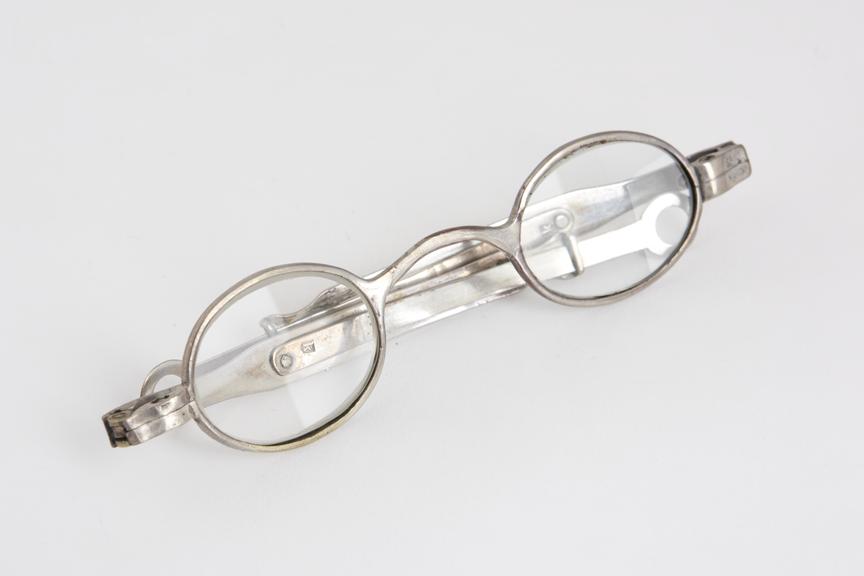 Extending spectacles, silver, marked S.P