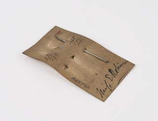 Lachrymal style attached to card