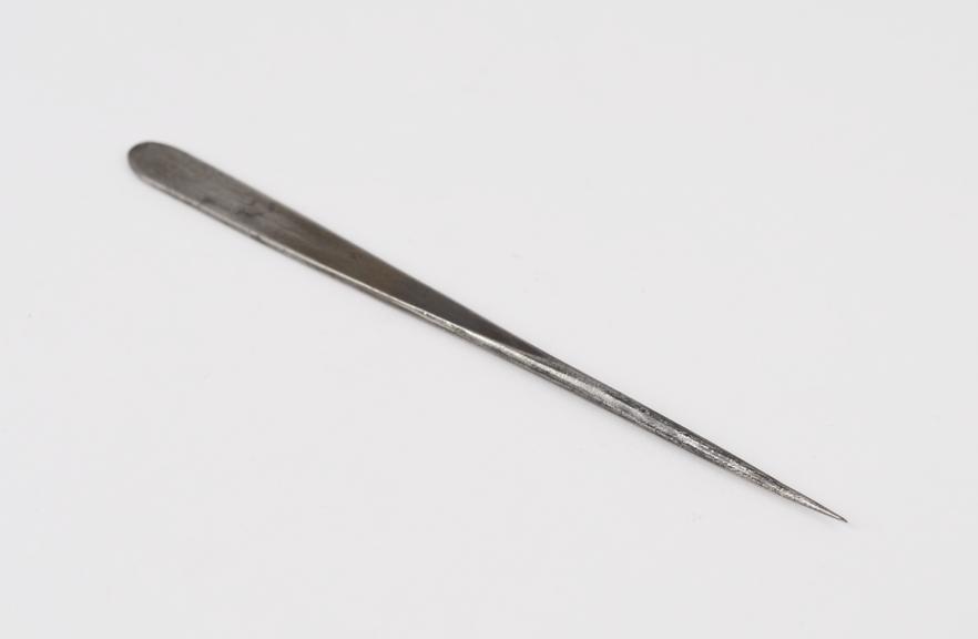 Ophthalmic probe(?), steel, 19th century