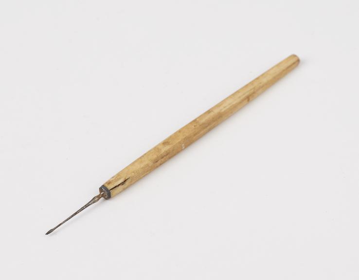 Ophthalmic needle, steel and ivory, by Mathieu of Paris