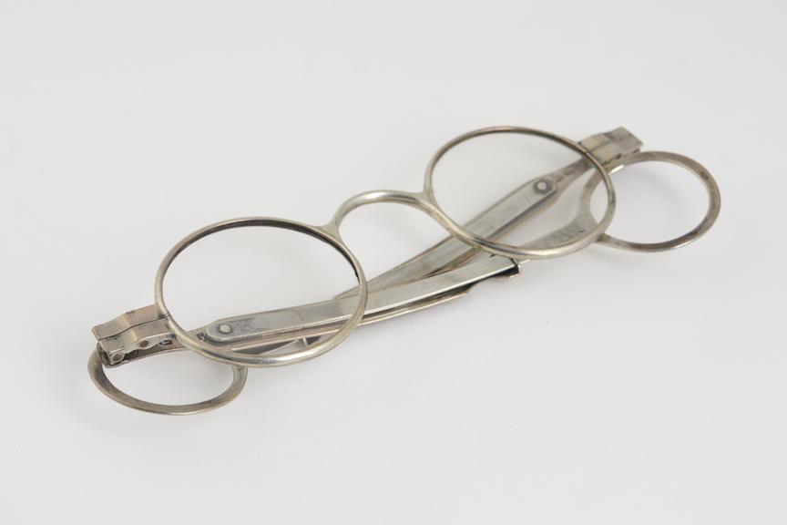 Extending spectacles, silver, marked S.P