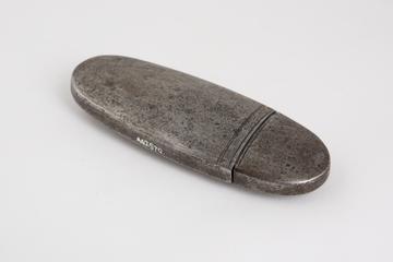 Hinged cap spectacle case