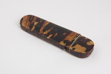 Hinged cap spectacle case