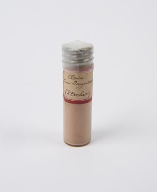 Glass tube with metal cap