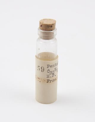 Specimen of compound derived from the constituents of natural substances belonging to F. B. Power