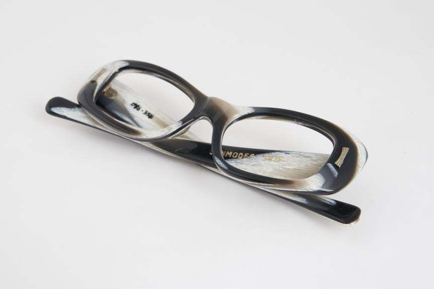 Pair of Zebra Striped' plastic spectacle frames made by Sun