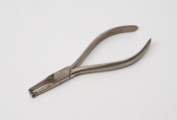 Pliers used in the manufacture of spectacles made by Shuron
