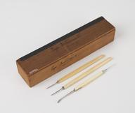 Ophthalmic instrument set in wooden case | Science Museum Group Collection
