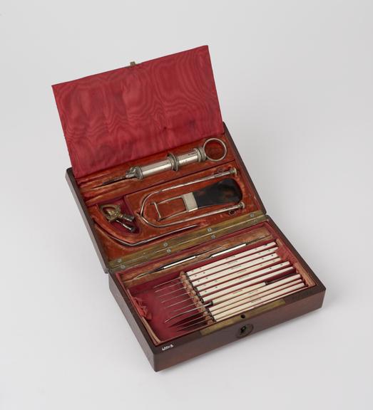 Case of ophthalmic instruments, by Charriere, c. 1850, French