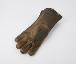 Lead-rubber protective glove