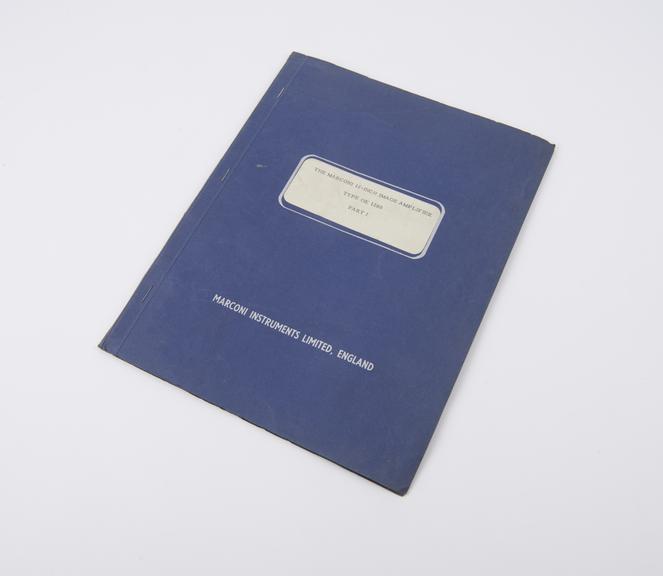 Marconi 12-inch Image Amplifier folder