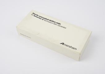 Sterile evacuated elution vials