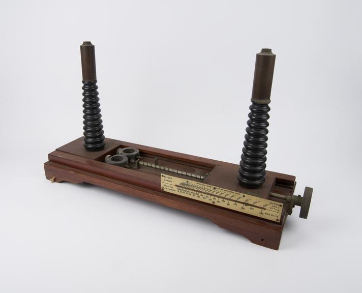 Sphere-gap kilovoltmeter (incomplete), by Watson and Sons