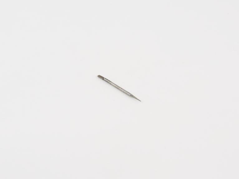 Point for dental stopper, steel, by Hallam, London, 1870-1920