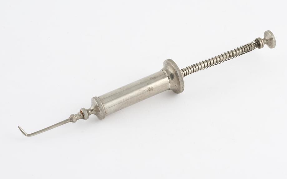 Self loading water syringe, nickel plated brass