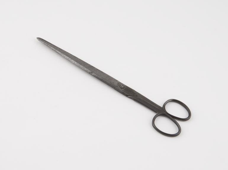 Gold foil scissors, steel, by C. Ash and Sons, London, 1860-1900