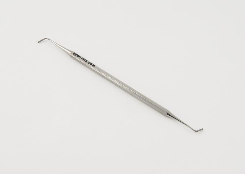 Dental file, double ended, stainless steel, Europe, 1955-1975