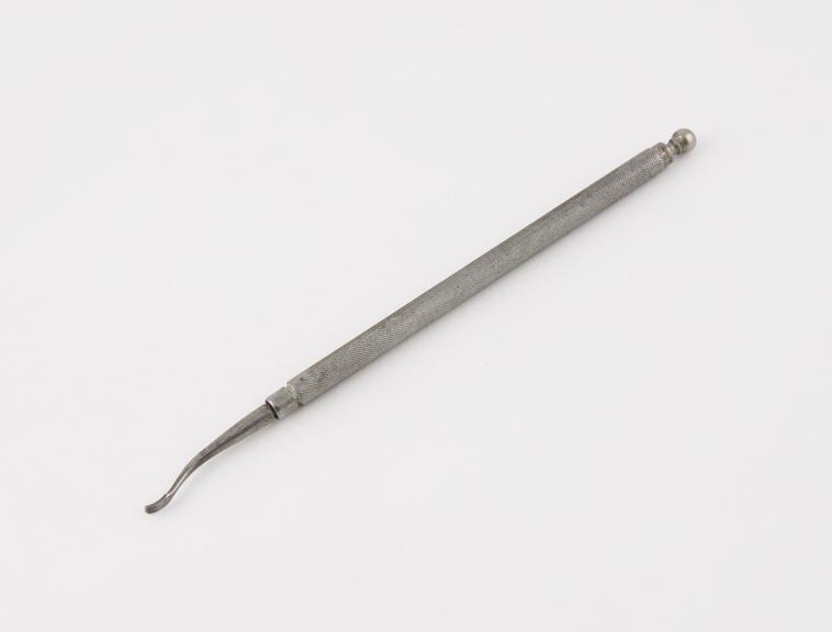 Enamel chisel, in nickel plated steel cone socket handle