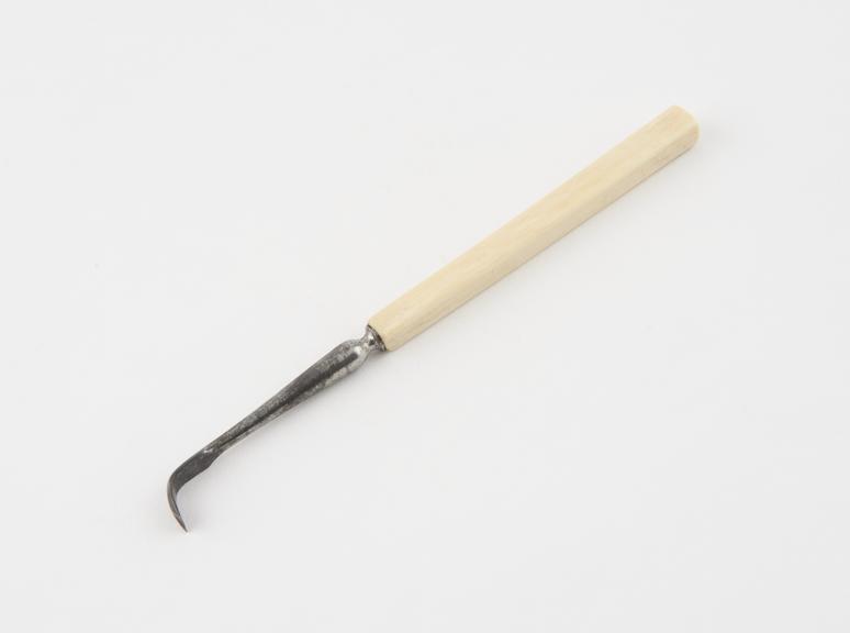 Dental descaler, steel with ivory handle, probably English