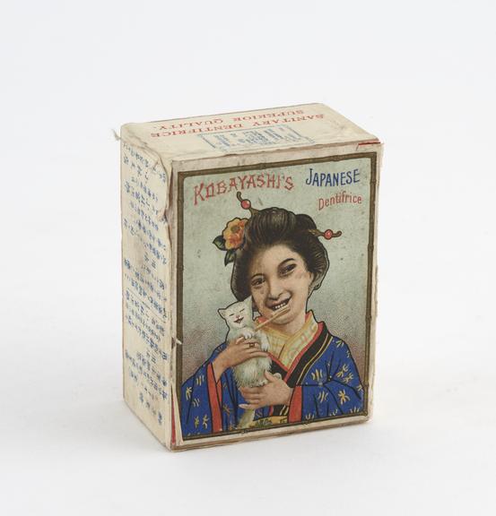 Wooden box of Kobayashi's Japanese Dentifrice