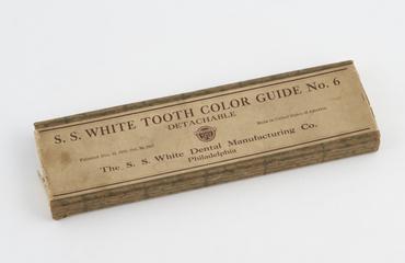 Boxed shade guide for S.S. White porcelain