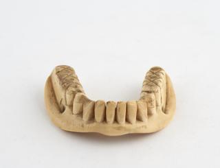 Full lower denture, ivory, English, 1830-1880