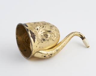 Swan-shaped ear trumpet