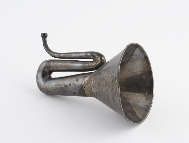 Silver plated ear trumpet