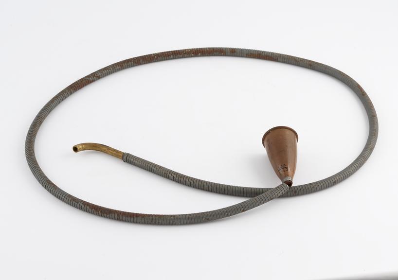 Flexible ear trumpet, Europe, 1880-1930