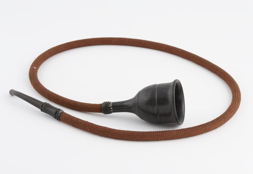 Ear trumpet with flexible tube