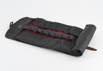 Leather roll for set of twelve dental forceps (without contents see other parts)