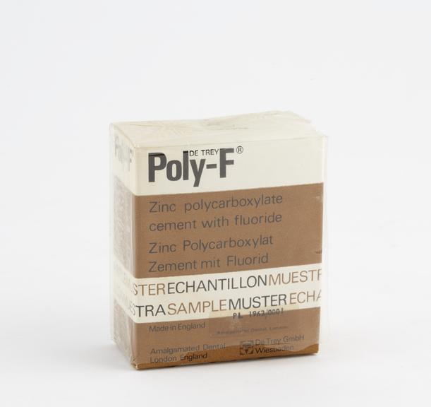 Box of de Trey poly-F zinc polycarboxylate cement