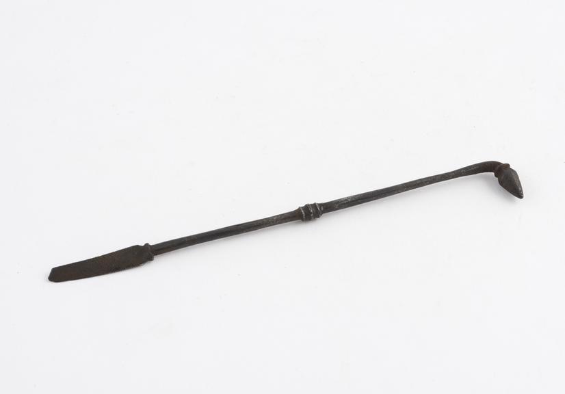 Combined dental stopper and file, steel, Europe, 1501-1800