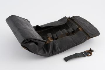 Leather roll for dental extraction set (without contents see other parts)