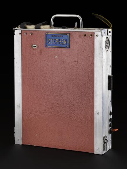 Steel case for Stephen Hawking's speech synthesizer