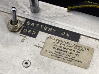 Steel case for Stephen Hawking's speech synthesizer