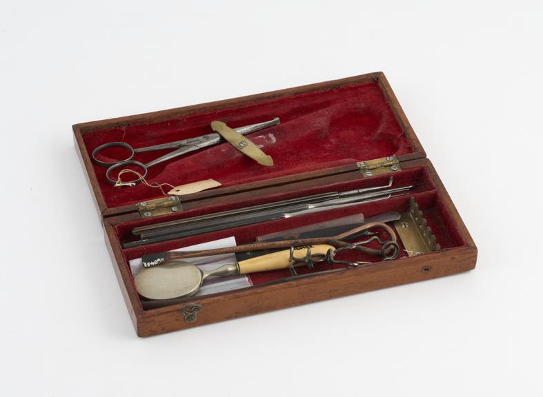 Habsogany instrument box, originally the property of Dr. G