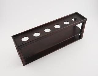 Wooden test-tube rack