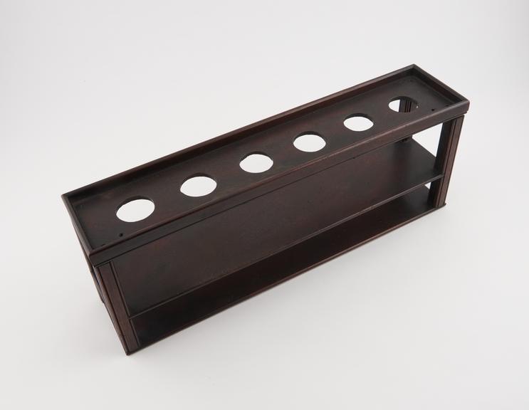 Wooden test-tube rack